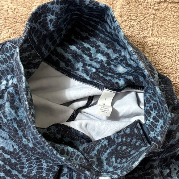 Lululemon Align Pant 28" Engineered High Rise Yoga Leggings Indigo Starlight 2 - Picture 8 of 9